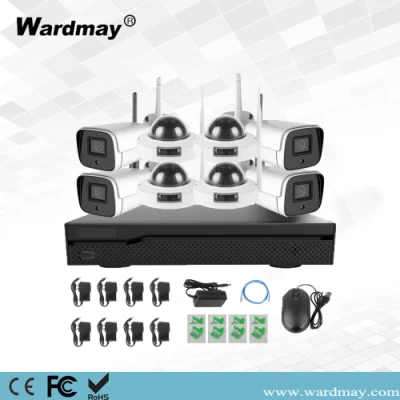 Kit NVR Inalámbrico 8CH CCTV WiFi Sistema de 8 Cámaras